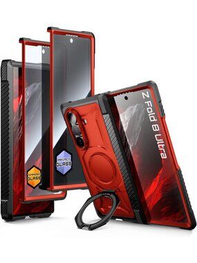 SUPCASE for Galaxy Z Fold 8 Ultra Case, Glass & Privacy Screen, Full Hinge